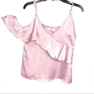 NSR, Pink, Cold Shoulder Halter, Medium, NWOT